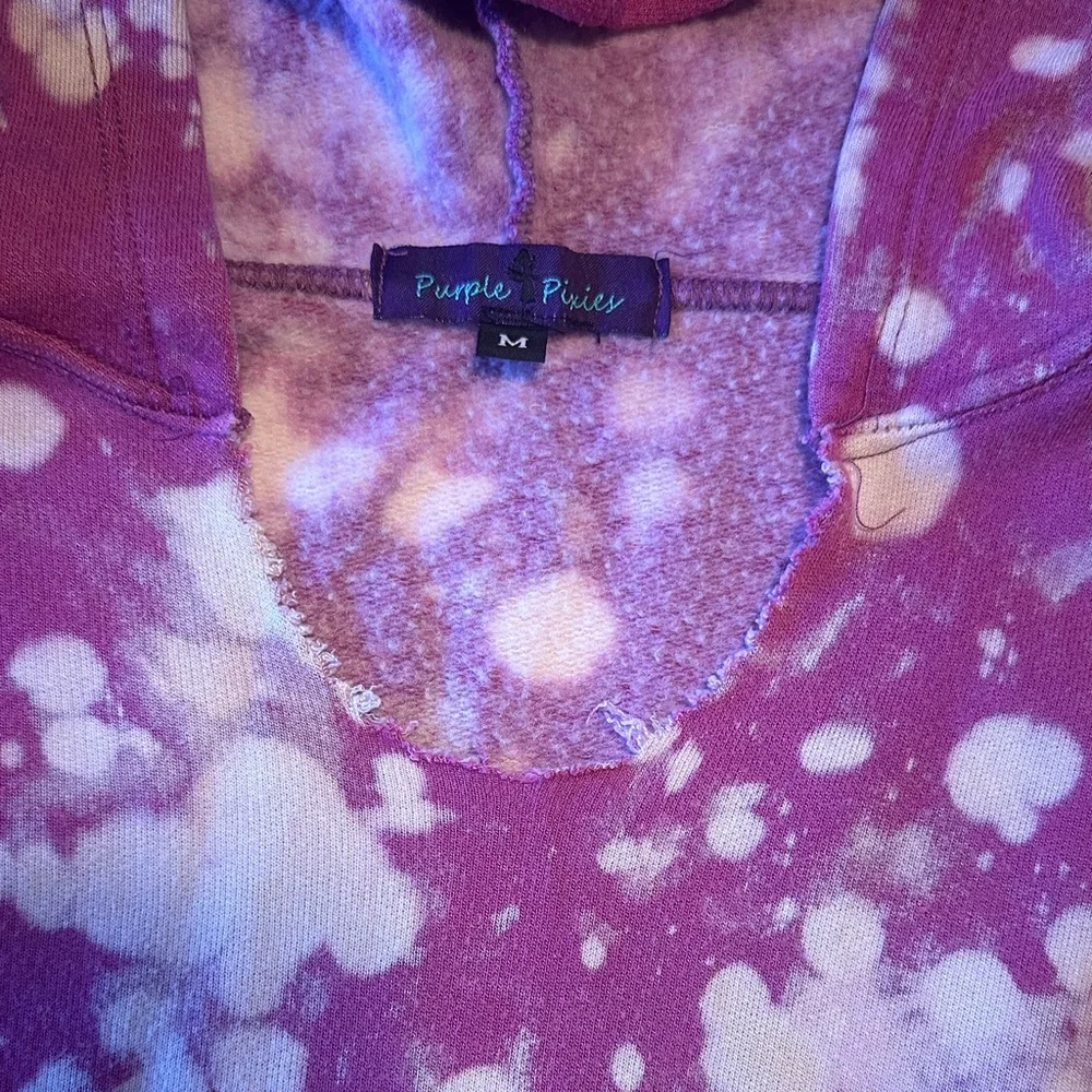 Purple Pixies Kids Tie Dye Sweatshirt Hoodie